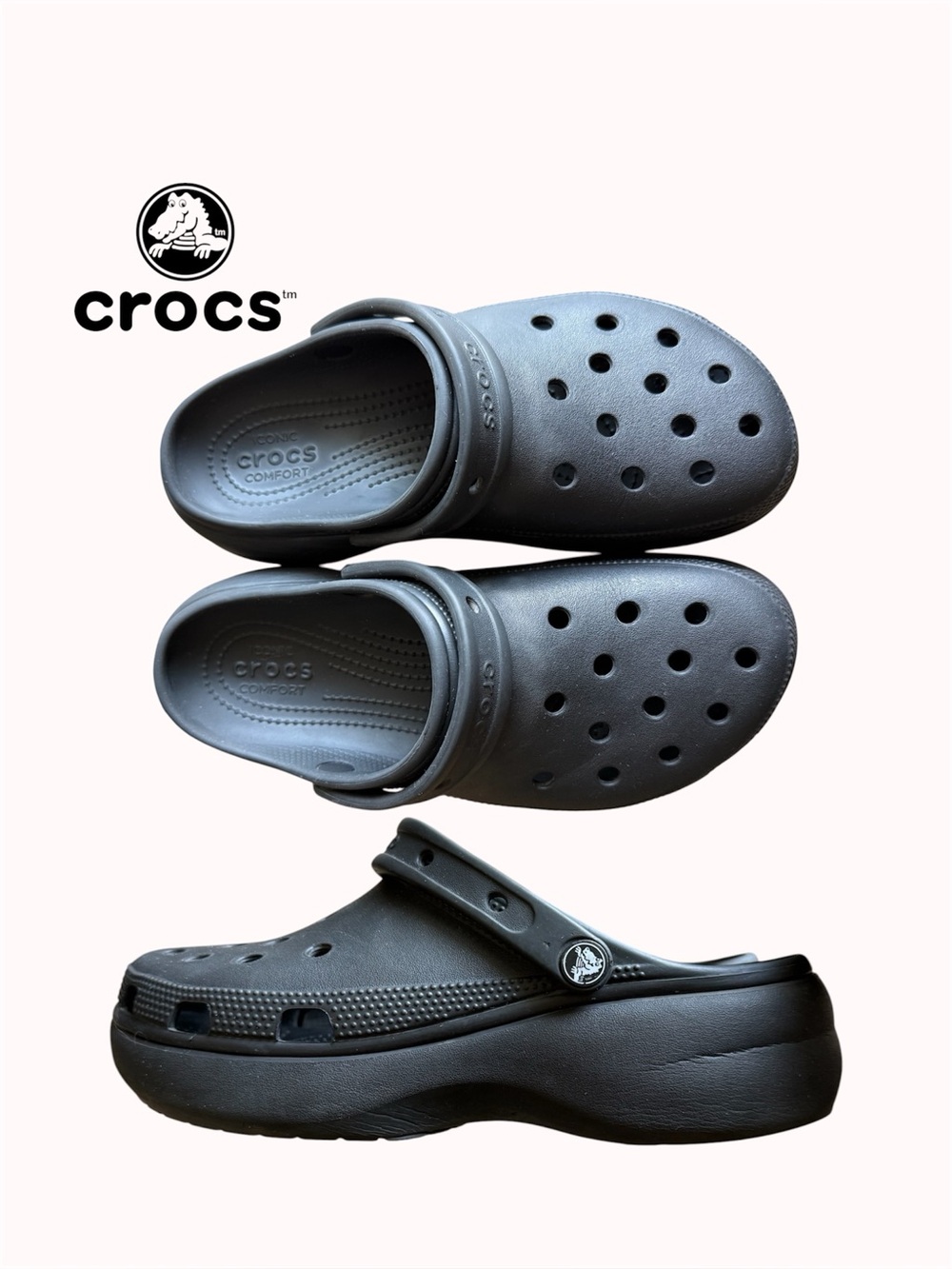 Platform Crocs clogs
